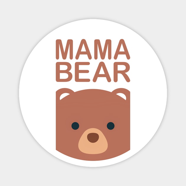 Cute and Cuddly Mama Bear for Mother's Day Magnet by Jasmine Anderson